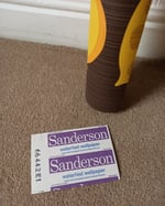 1960s Vintage Sanderson Wallpaper Roll - Flower Power Hippie Groovy Sixties - (Single Roll) thumbnail 5