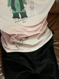 Image 1 of ski tee with floral embroidery