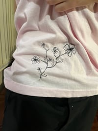 Image 2 of ski tee with floral embroidery