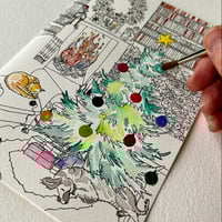 Image 2 of Christmas dot card