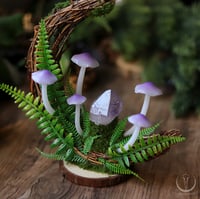Image 4 of Glowing Fungi standing moon decor - amethyst