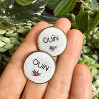 Paire de broches "ouin ouin" #1
