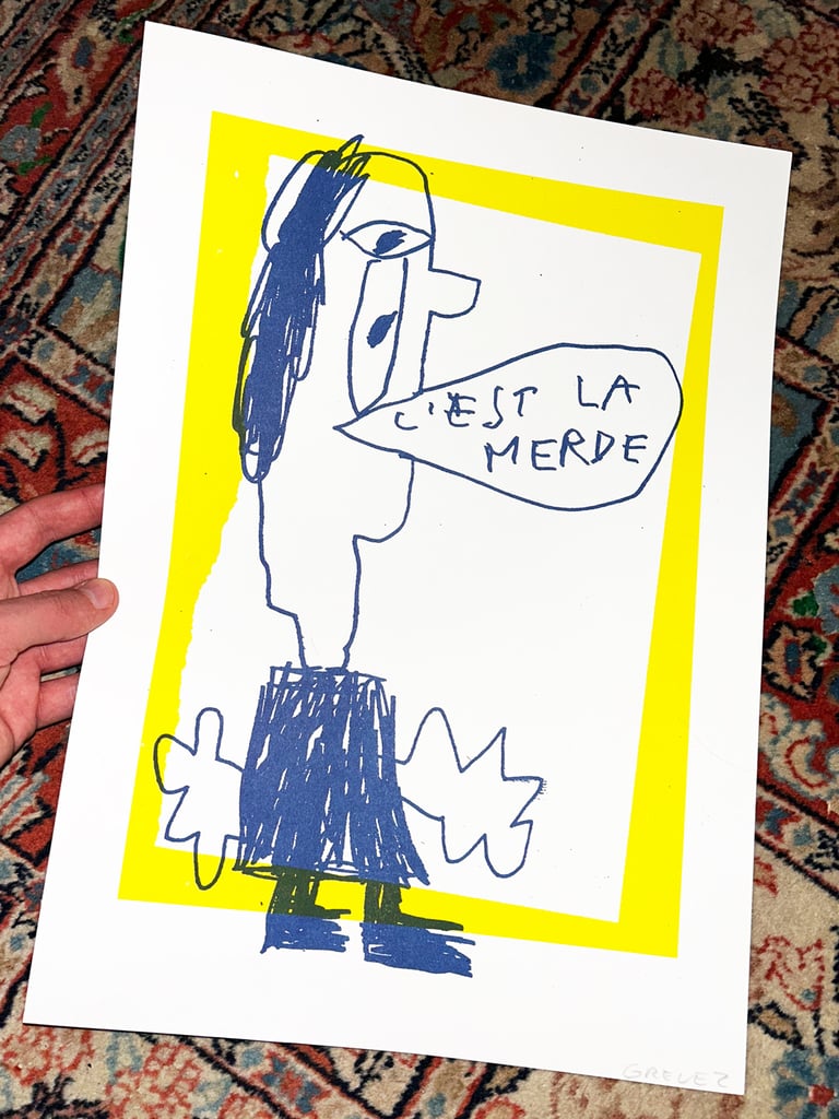 Print C'EST LA MERDE