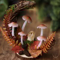 Image 4 of Glowing Fungi standing moon decor - autumn forest