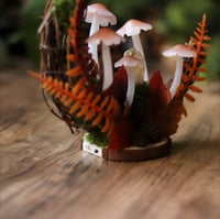 Image 5 of Glowing Fungi standing moon decor - autumn forest