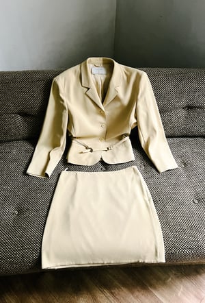 Prada 2000's  Butter Yellow 2 Pieces Tailor   - Size 38eu / 42it