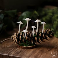 Image 2 of Glowing Fungi pine cone decor - large