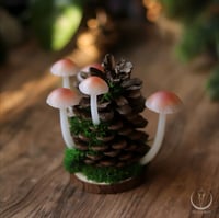 Image 4 of Glowing Fungi pine cone decor