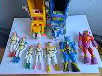 Image 3 of Vintage Voltron Lot – Black Lion, Blue Lion, Yellow Lion + Panosh Place Pilots & Villains 