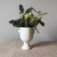 Image 1 of Small  Black And Porclain Slip Cup