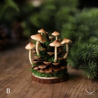 Image 4 of Pine cone with mushrooms decoration