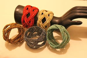 Image of Intertwined Beaded Bracelet