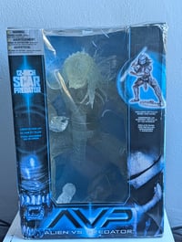 Image 1 of McFarlane Toys – Alien vs Predator (AVP) 12-Inch Scar Predator “Stealth / Clear Variant”