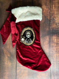 Image 4 of Embellished Xmas Stocking Striped Trim (B)