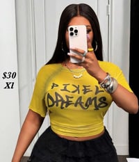 Plus Yellow Mesh Top