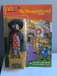 Image 1 of Remco McDonaldland “Hamburglar” Poseable Figure (No. 711) – 1976 Blister Open