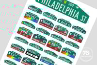 Image 3 of Philadelphia Street Sign Art Print: City Wall Decor (Digital Download)