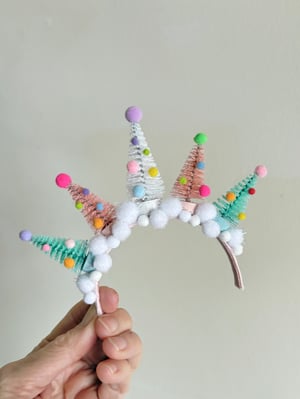 Image of Christmas Trees Tiara Headband for Blythe Dolls #3