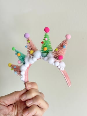 Image of Christmas Trees Tiara Headband for Blythe Dolls #5