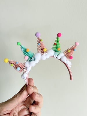 Image of Christmas Trees Tiara Headband for Blythe Dolls #5