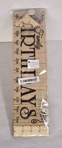 Image 1 of Family Birthday Reminder Wall Hanging Kit