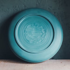 Image of Porthleven Plate - Two tone Teal