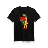 REX ROSE BLACK / T-SHIRT 