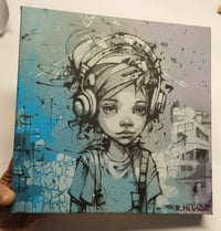 Image 1 of Génération des espoirs - portrait Sally (painting on canvas)