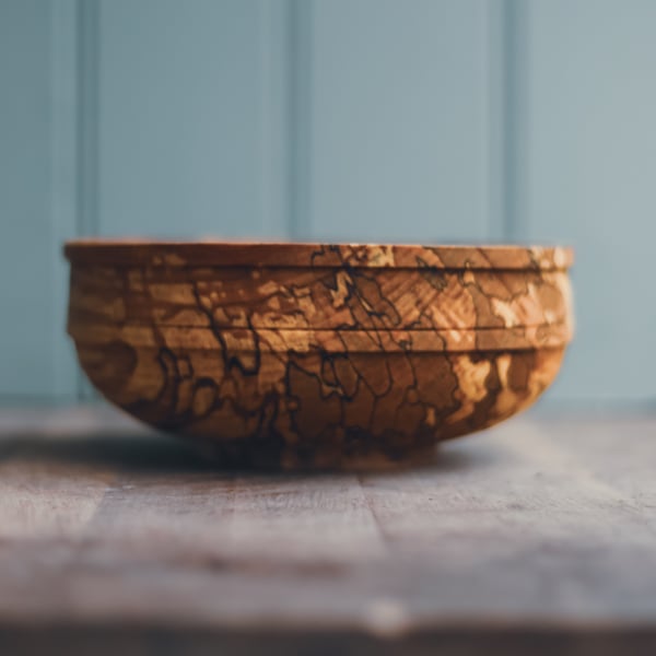 Image of Pentire Bowl - Natural Spalted Beech