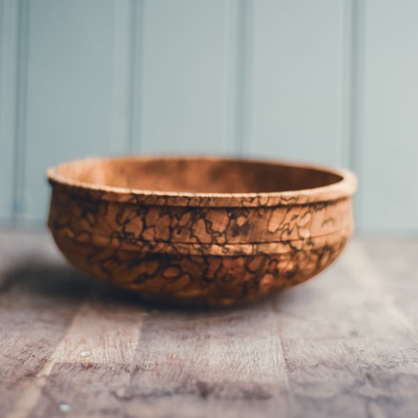 Image of  Large Pentire Bowl - Natural Spalted Beech