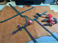 Image 2 of Leather Training Harness Gag - Interchangeable System - Style 2 (Updated Version)