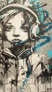 Image 3 of Génération des espoirs - portrait Marie (painting on canvas)