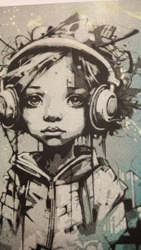 Image 3 of Génération des espoirs - portrait Marie variation (painting on canvas)