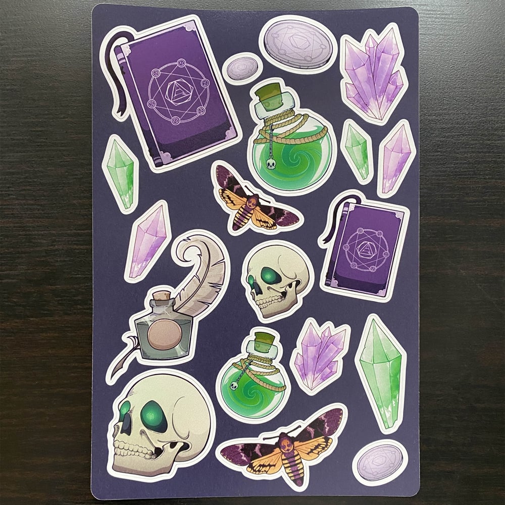 Image of Necromancer Sticker Sheet