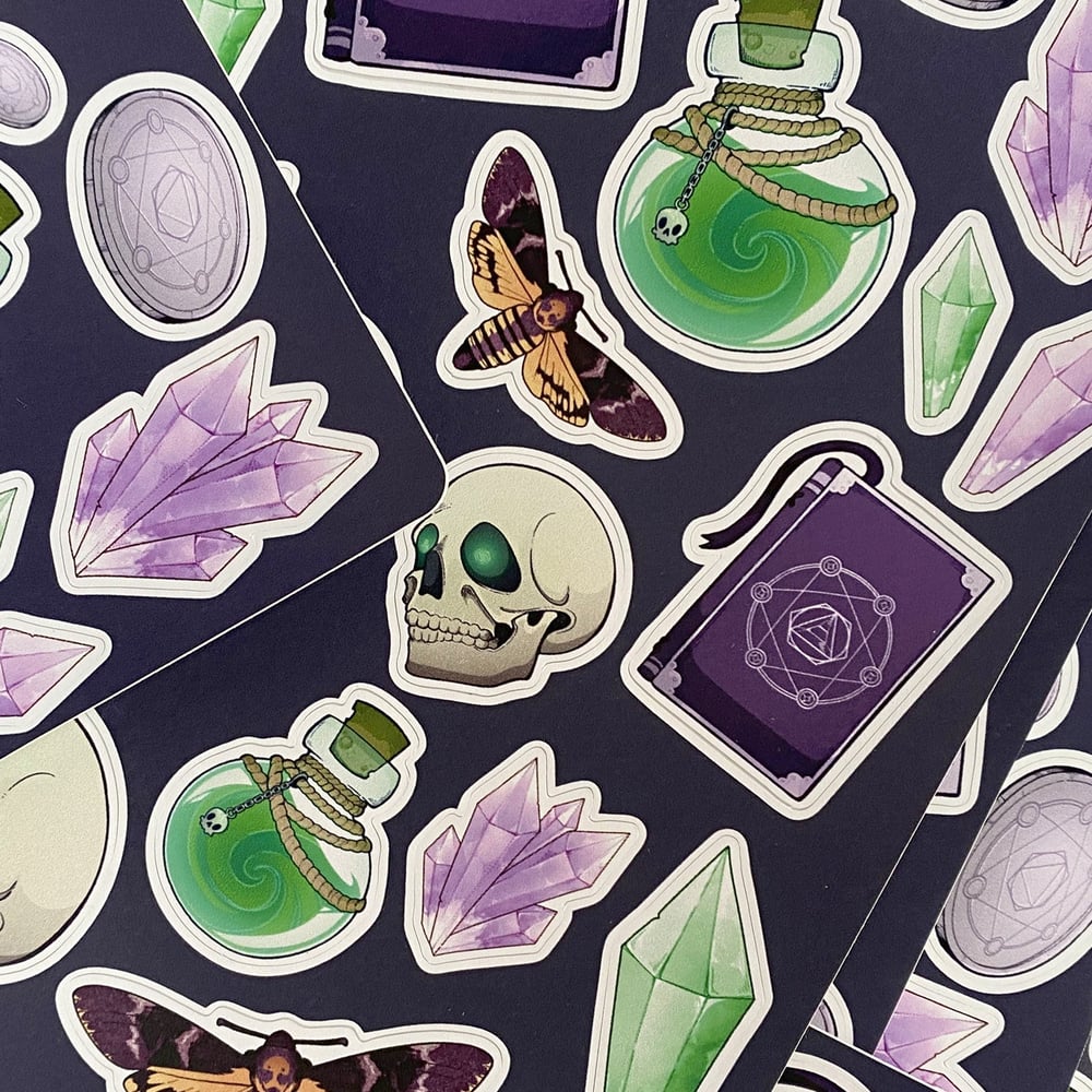 Image of Necromancer Sticker Sheet