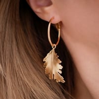 Image 1 of Grandes Créoles ALBANE - Or/Argent