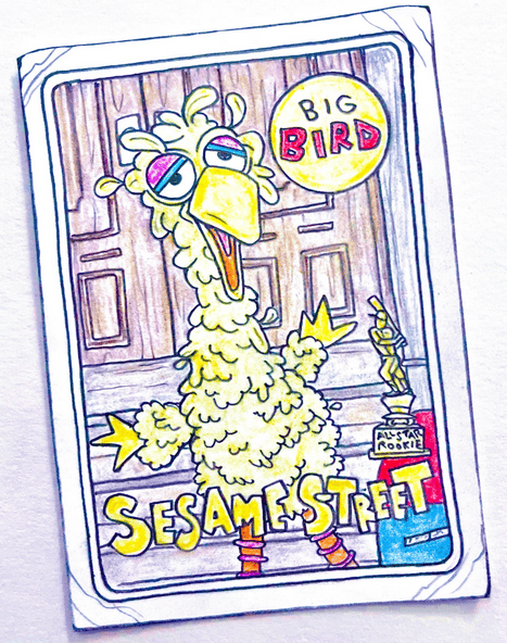 Image of Original pencil artwork—Big Bird, 1969