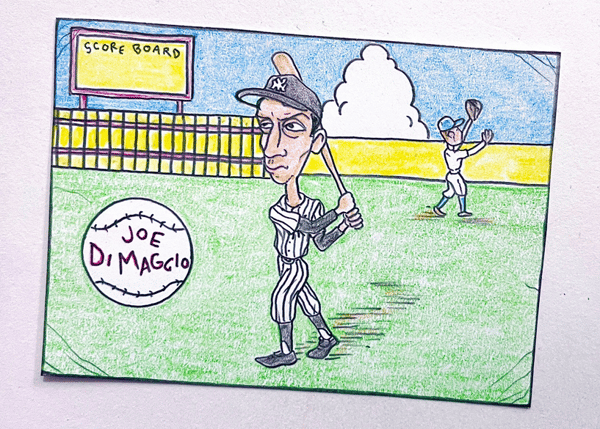 Image of Original pencil artwork—Joe DiMaggio