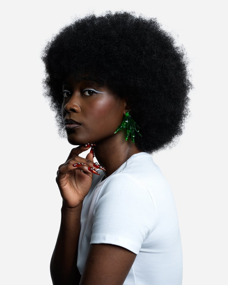 Green Paw Earrings — NEW SIZE Image 3