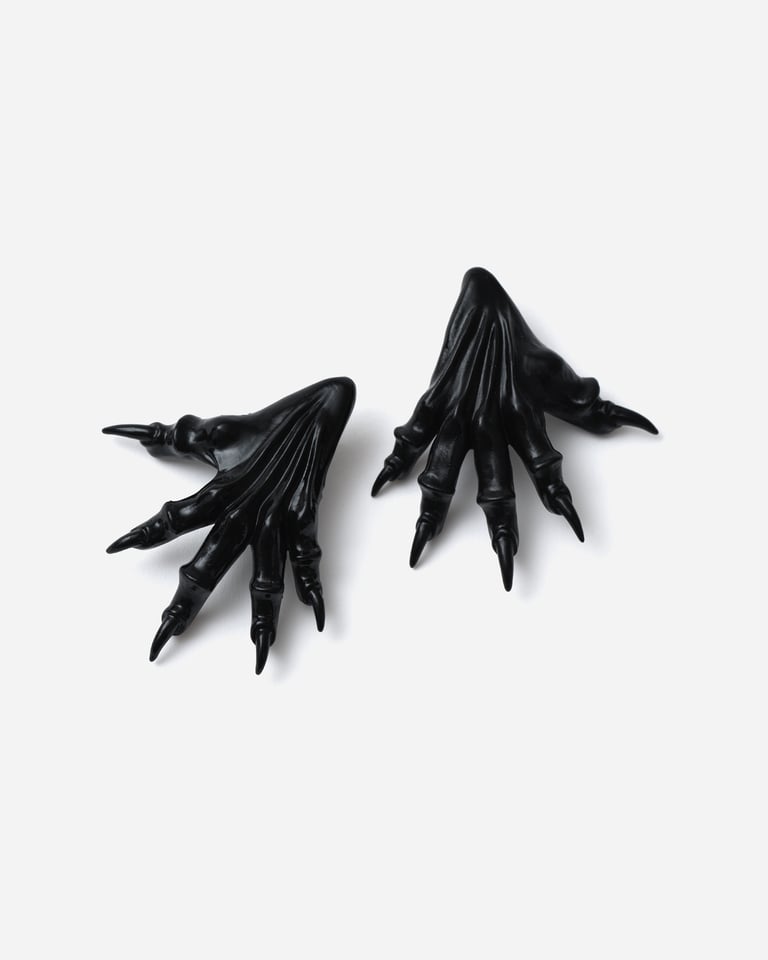 Black Paw Earrings — NEW SIZE