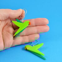 Image 4 of Parakeet Earrings