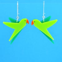 Image 2 of Parakeet Earrings