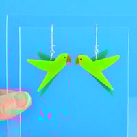 Image 3 of Parakeet Earrings
