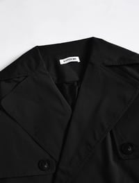 Image 18 of SKYNLYDRESS - Manteau trench-coat tendance à col cranté et double boutonnage, couleur unie