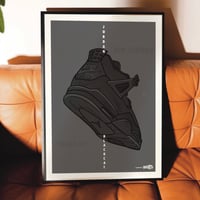 Image 4 of Sneaker Poster Air Jordan 4 Black Cat 2025