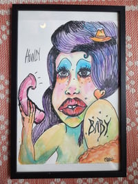 Image 1 of "Howdy baby" painting