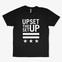 Upset the Setup Black Shortsleeve T-Shirt