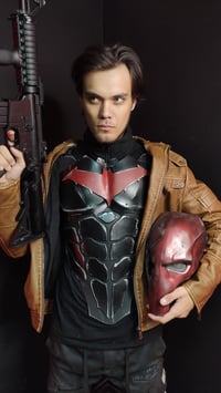 Image 3 of Red Hood chest template for cosplay DIY