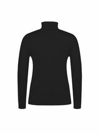 Image 4 of SKYNLYDRESS - Pull uni à col haut pour femmes, pull décontracté à manches longues 