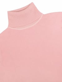 Image 2 of SKYNLYDRESS - Pull uni à col haut pour femmes, pull décontracté à manches longues 